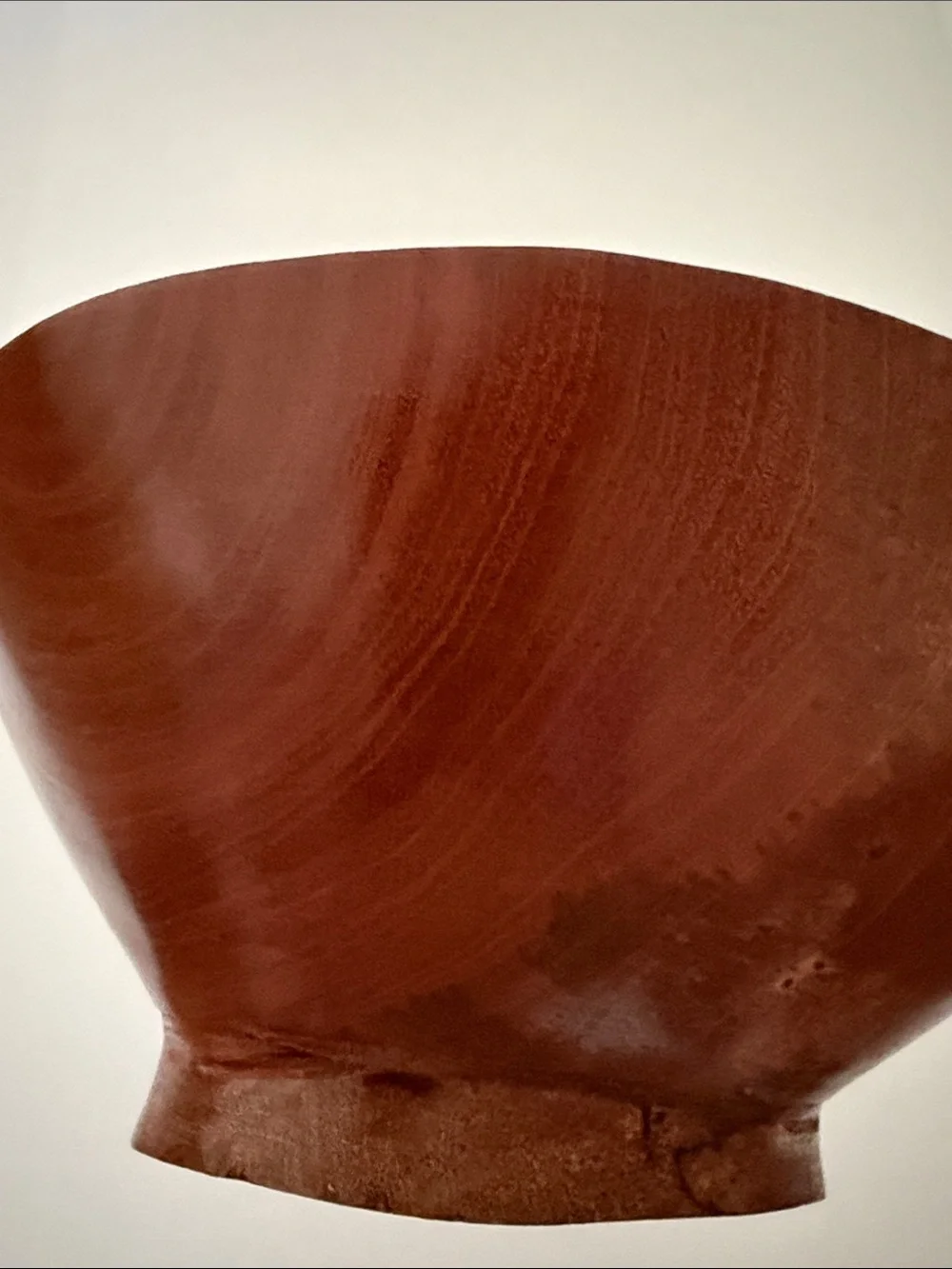 Artisan Signed Carved Rainforest Wood Decorative Bowl Belize Jaguar Mahogany